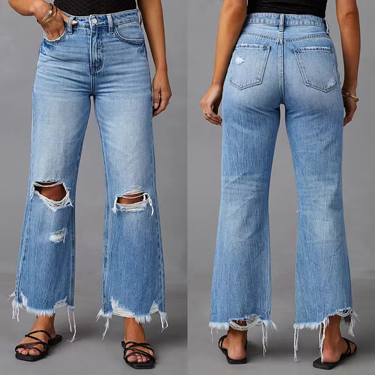 Maya Boho Wide-Leg Jeans