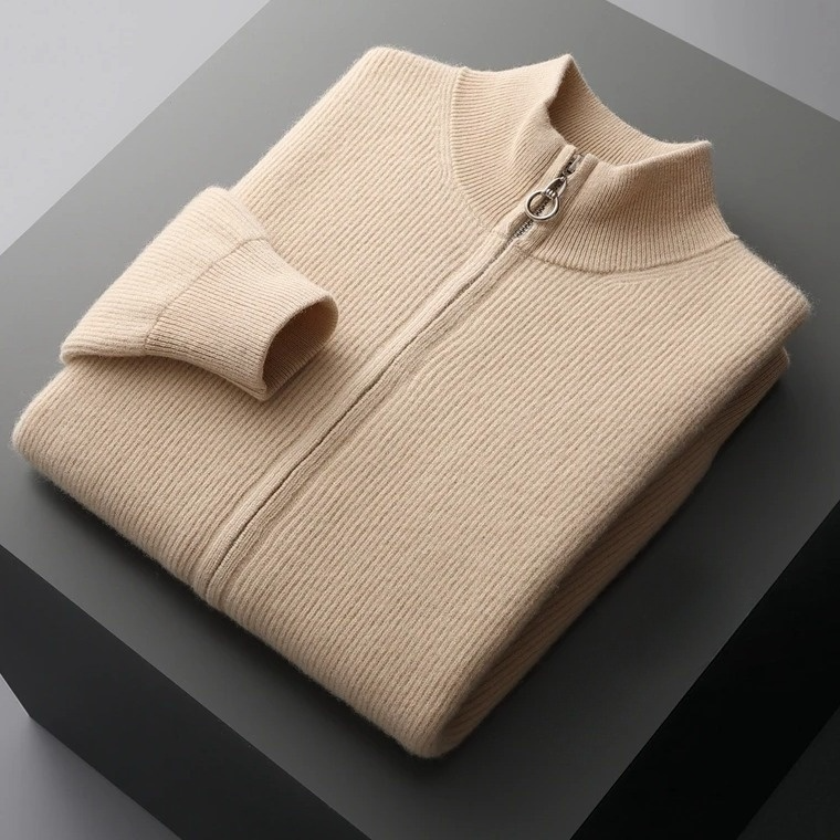 Luca Cashmere Zip-Up